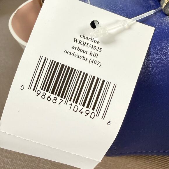 NWT Kate Spade New York Arbour Hill Charline Crossbody Bag Oyster Blue Purse - Picture 8 of 11